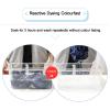 HAJHI Blackout Bunk Bed Curtain, Polyester, Breathable, Privacy Curtain, 2 Curtains + Top, 1.35 m, Blue view 2