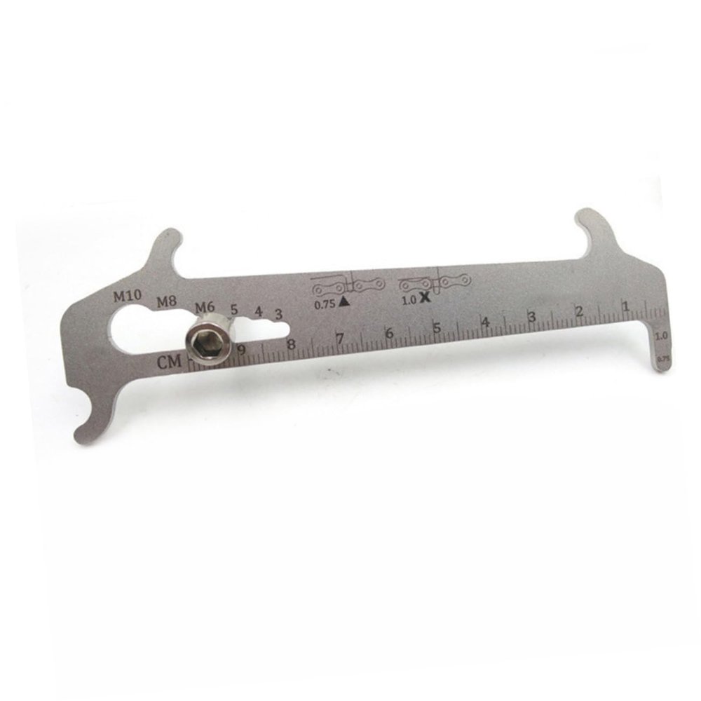 Gatuida Stainless Steel Bicycle Chain Wear Checker, 0.75% and 1%