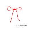 NUOBESTY Braided Cotton Cord, 100-Pack, Red, 45 cm view 2