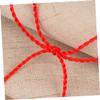 NUOBESTY Braided Cotton Cord, 100-Pack, Red, 45 cm view 4