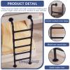 KHLMSRXJ Wall-Mounted Attic Ladder, 1.4 m / 1.5 m / 1.6 m / 210 cm / 2.3 m / 2.7 m, Escape Ladder for Basement Window Wells, Industrial Iron-Pipe Bunk Bed Ladder, Load Capacity view 2