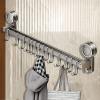 Removable Waterproof Suction Cup Towel Holder for Wall Mounting view 2