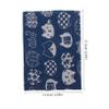 Artibetter Washable Cotton and Linen Cat Book Cover, Blue view 2