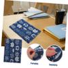 Artibetter Washable Cotton and Linen Cat Book Cover, Blue view 3