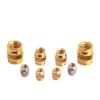 Knurled Brass Nuts M3 M4 M5 M6, Heat-Set Threaded Inserts, M5 x 9.52 mm, OD 7.01 mm, 20 pcs view 1