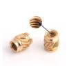 Knurled Brass Nuts M3 M4 M5 M6, Heat-Set Threaded Inserts, M5 x 9.52 mm, OD 7.01 mm, 20 pcs view 2