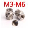 Knurled Brass Nuts M3 M4 M5 M6, Heat-Set Threaded Inserts, M5 x 9.52 mm, OD 7.01 mm, 20 pcs view 4