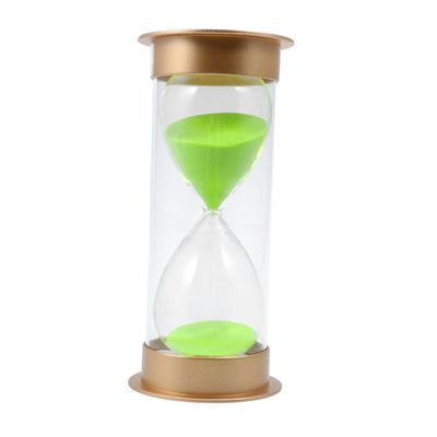 Modern 60-Minute Green Hourglass