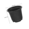 ibasenice 30-Pack Black Plastic Nursery Pots with Drainage Holes view 2