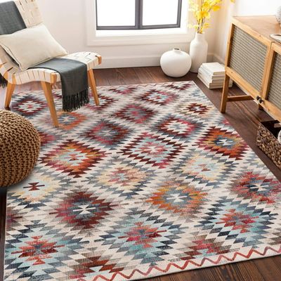 BZFAOEV Retro Rug for Living Room, Hallway & Closet, Non-Slip Vintage Runner, Kitchen Mat, Bathroom Floor Covering, 31 x 47 in