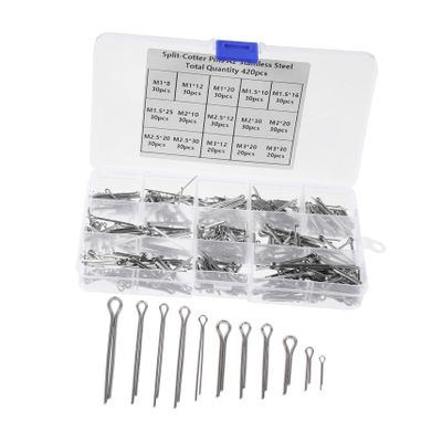 PRETYZOOM 420-Piece Stainless Steel Fastening Pins, Precisely Made for High Stability and Reliability