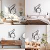 Fine-Cut Hair Salon Beauty Decal, 34 x 48.3 cm, Self-Adhesive, Black view 3