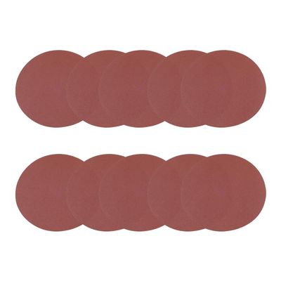 YFUK 10-Pack 7-Inch 180-Grit No-Hole Hook-and-Loop Sanding Discs