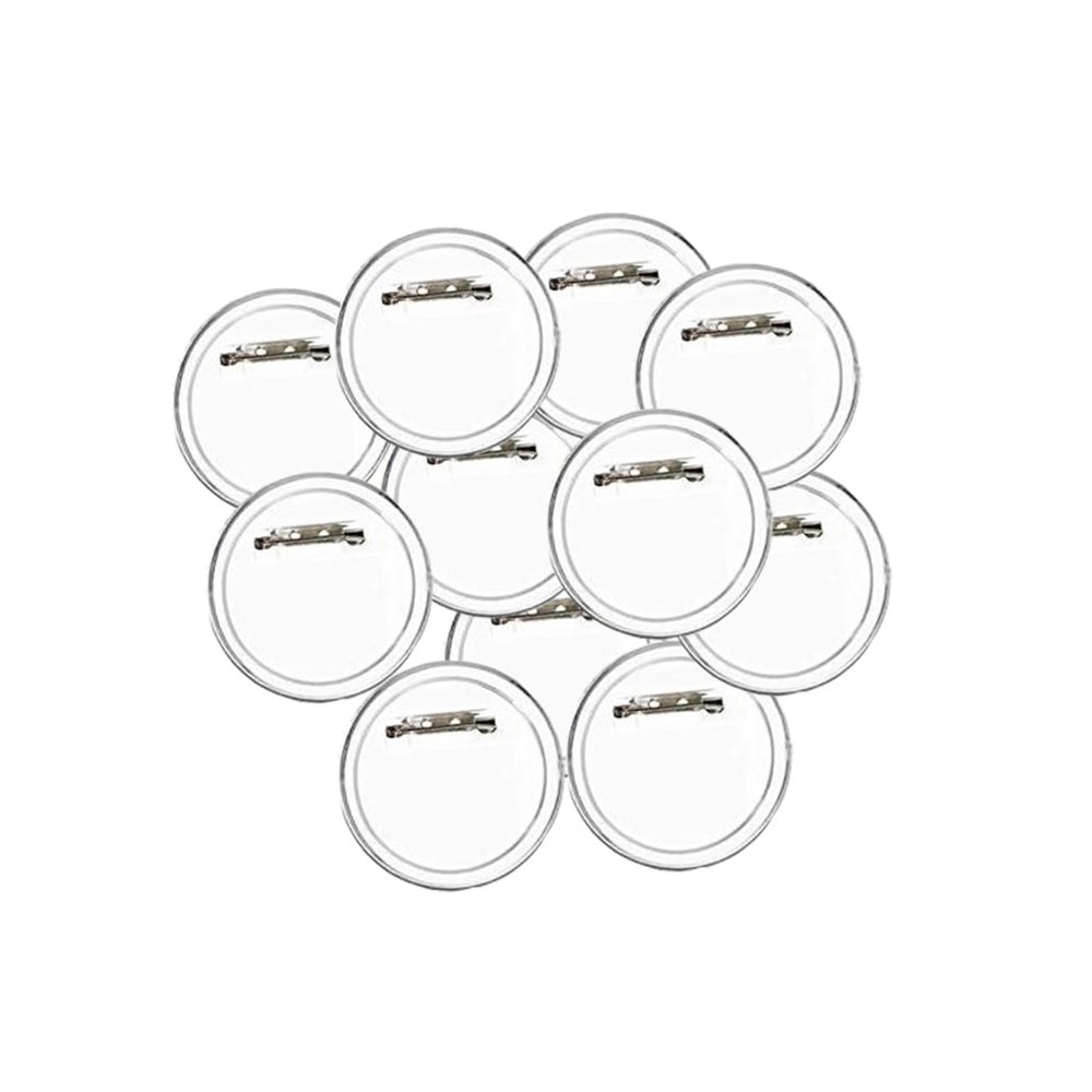 BESPORTBLE 36-Piece Acrylic Button Badge Set with Pins, DIY Craft Supplies for Personalized Pin-Back Buttons