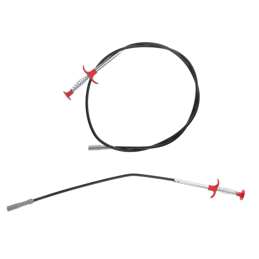 Steel and Plastic Drain Cleaner with Four-Claw Hook
