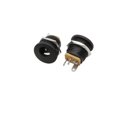 ROBAUN 10-Pack 5.5 mm x 2.1 mm DC Power Jack Female Panel-Mount Connectors (DC-022)
