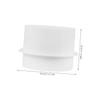 Amosfun 110 mm ABS Duct Backdraft Valve, White view 2
