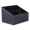 HOMSFOU Trapezoidal Desk Storage Box, Black view 1