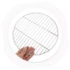 PAMINGONO Round Stainless Steel Grill Net for BBQ and Oven, Silver view 2