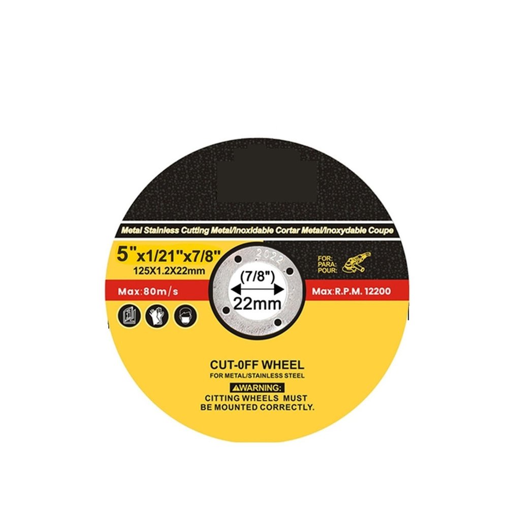 BADIKA Cut-Off Disc 75/115/125/150 mm Resin Cut-Off Wheel, Flap Sanding Disc, Rotary Tool for Angle Grinder, Cutting Metal (125 mm, 1 pc)