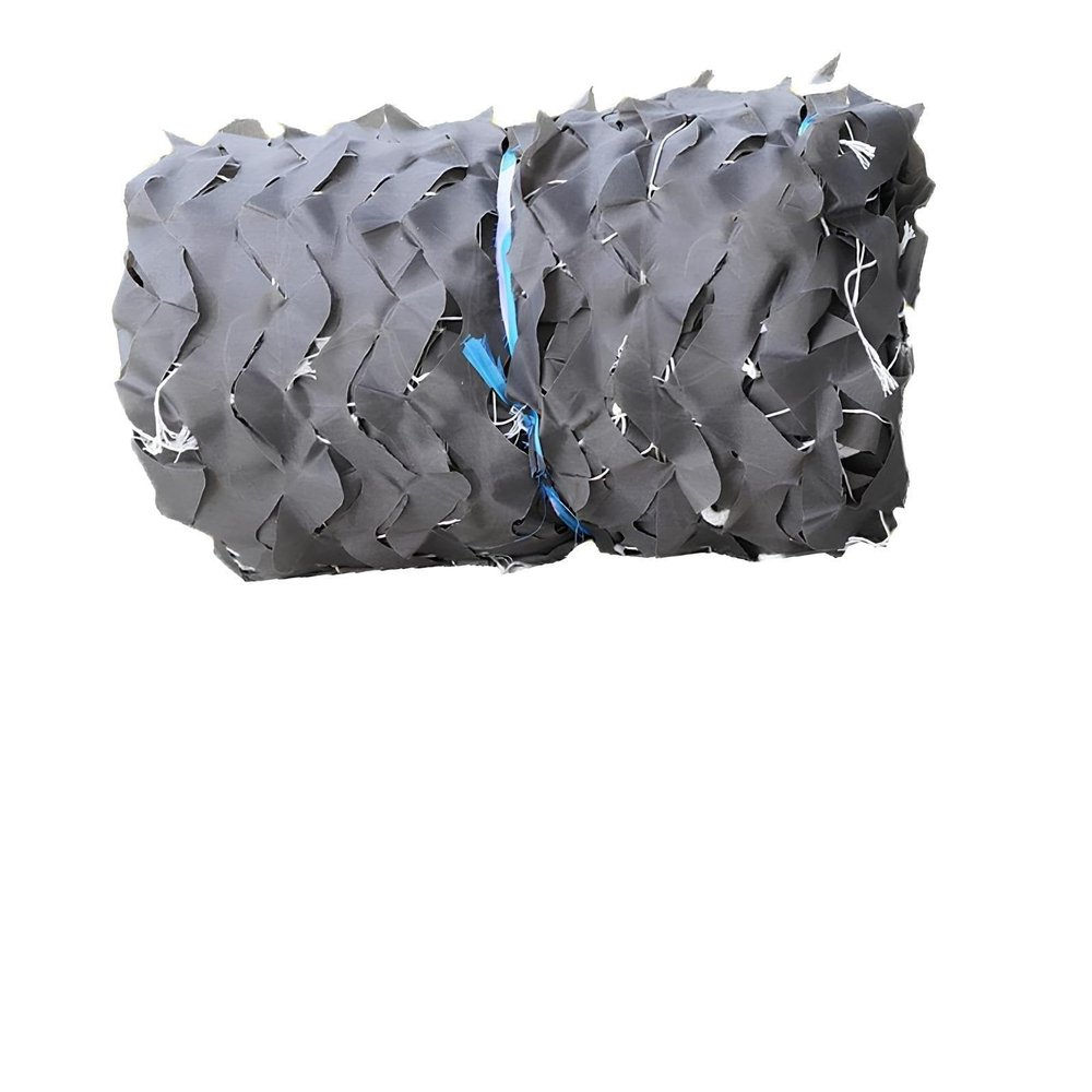 PQPQLI Camouflage Net 4.0 x 6.0 m, UV-Resistant Hunting Net with Reinforced Edges, Rope Rings and Weather Resistance for Hunting Blinds (Gray, 2.5 x 7.0 m)
