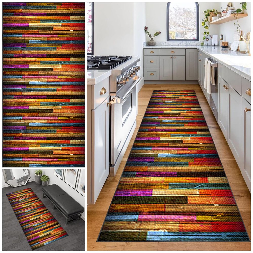 40 x 200 cm Hallway Runner Rug, Non-Slip, Washable