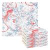 Amooorous Lovely Wind Cherry Blossom Goldfish Terry Dish Towels, Thanksgiving, 27.9 x 27.9 cm, 6-Piece Set view 1