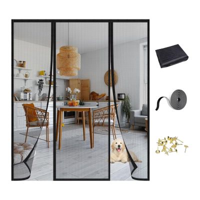 Magnetic Insect Screen Door 230 x 245 cm, Black