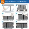 Magnetic Insect Screen Door 230 x 245 cm, Black view 2