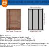 Magnetic Insect Screen Door 230 x 245 cm, Black view 3