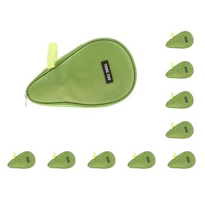 Mealoodiousmusea 10-Pack Table Tennis Paddle Cases, Green