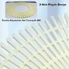 PFDHK Pool Drainage Overflow Grates, Flexible Anti-Slip Cover Strips, 10 Pieces, 18 cm view 4