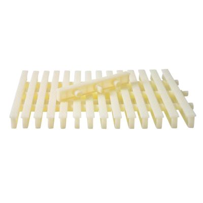 PFDHK Pool Overflow Grate for Drainage, ABS Plastic Drain Cover, Textured Anti-Slip Surface (12 pcs/30 cm)