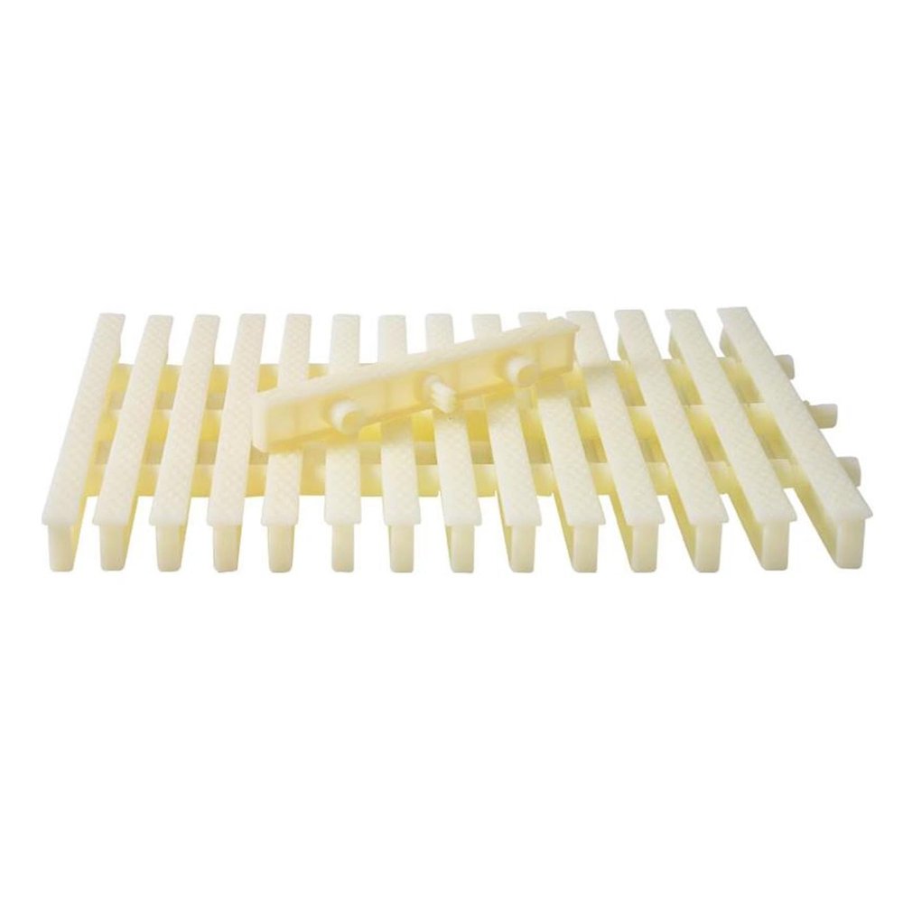 PFDHK Pool Overflow Grate for Drainage, ABS Plastic Drain Cover, Textured Anti-Slip Surface (12 pcs/30 cm)
