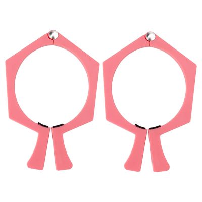 ANKROYU Sublimation Tumbler Clamps, ABS Non-Slip Flat-Side Sublimation Paper Pincher for 20 oz Tumblers, 2 Pieces, Pink