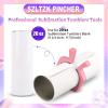 ANKROYU Sublimation Tumbler Clamps, ABS Non-Slip Flat-Side Sublimation Paper Pincher for 20 oz Tumblers, 2 Pieces, Pink view 3