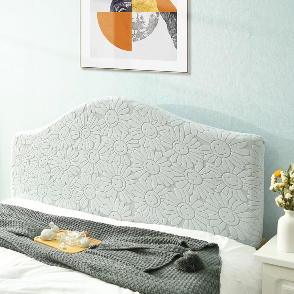 Stretch Headboard Cover for Double/Single Beds, Rectangular and Irregular Shapes, Upholstery/Wood/Leather, Color #8, 190 x 200 cm