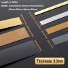 LKYJD 15 mm x 100 m Self-Adhesive Flexible Stainless Steel Trim view 3