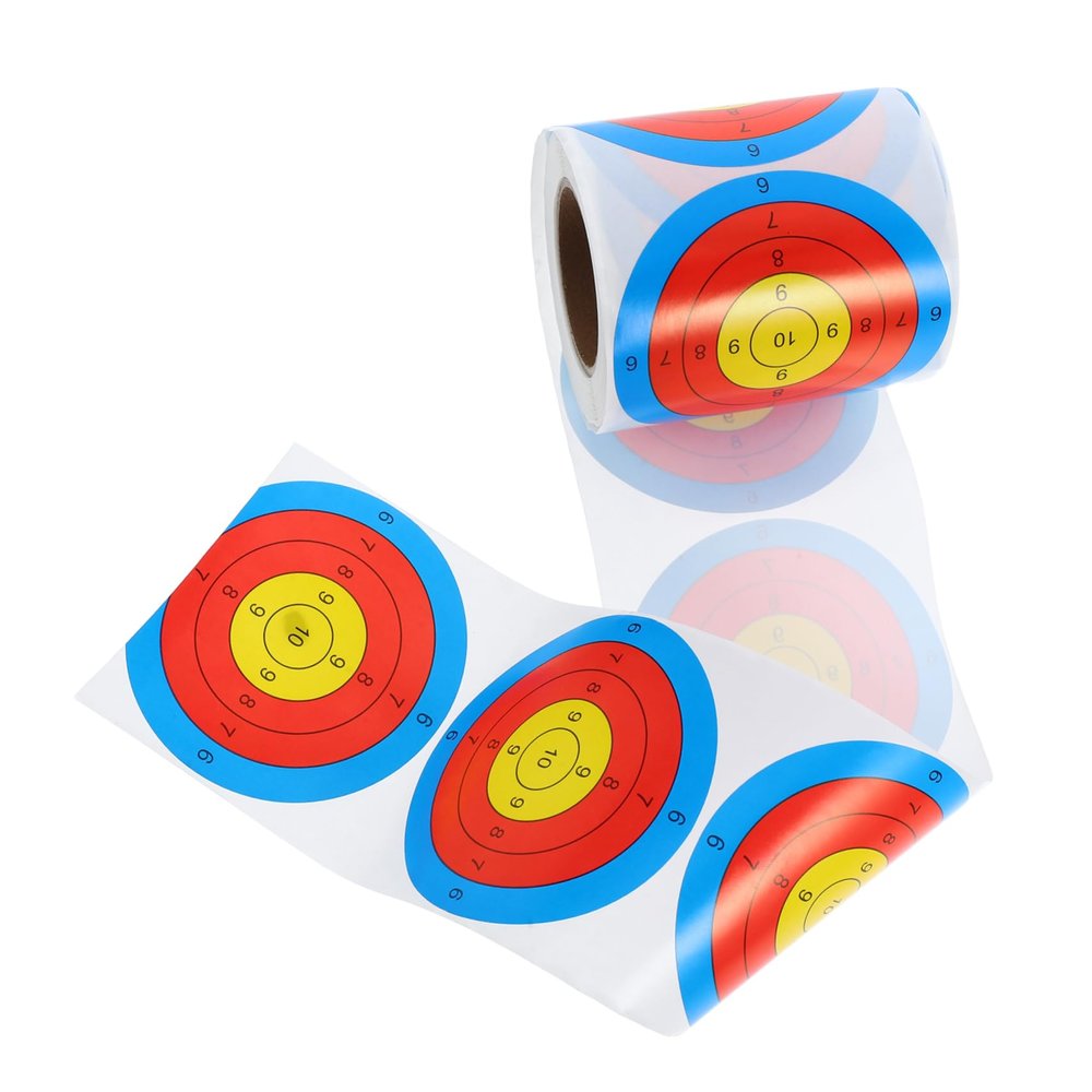 Self-Adhesive Shooting Target Stickers, 76 mm, Fluorescent