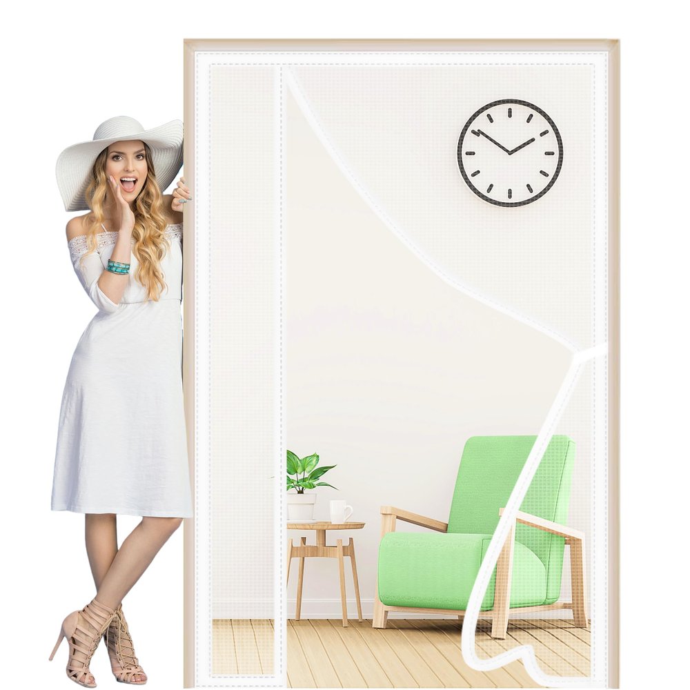 Fly Screen Curtain 200 x 290 cm with Side Opening