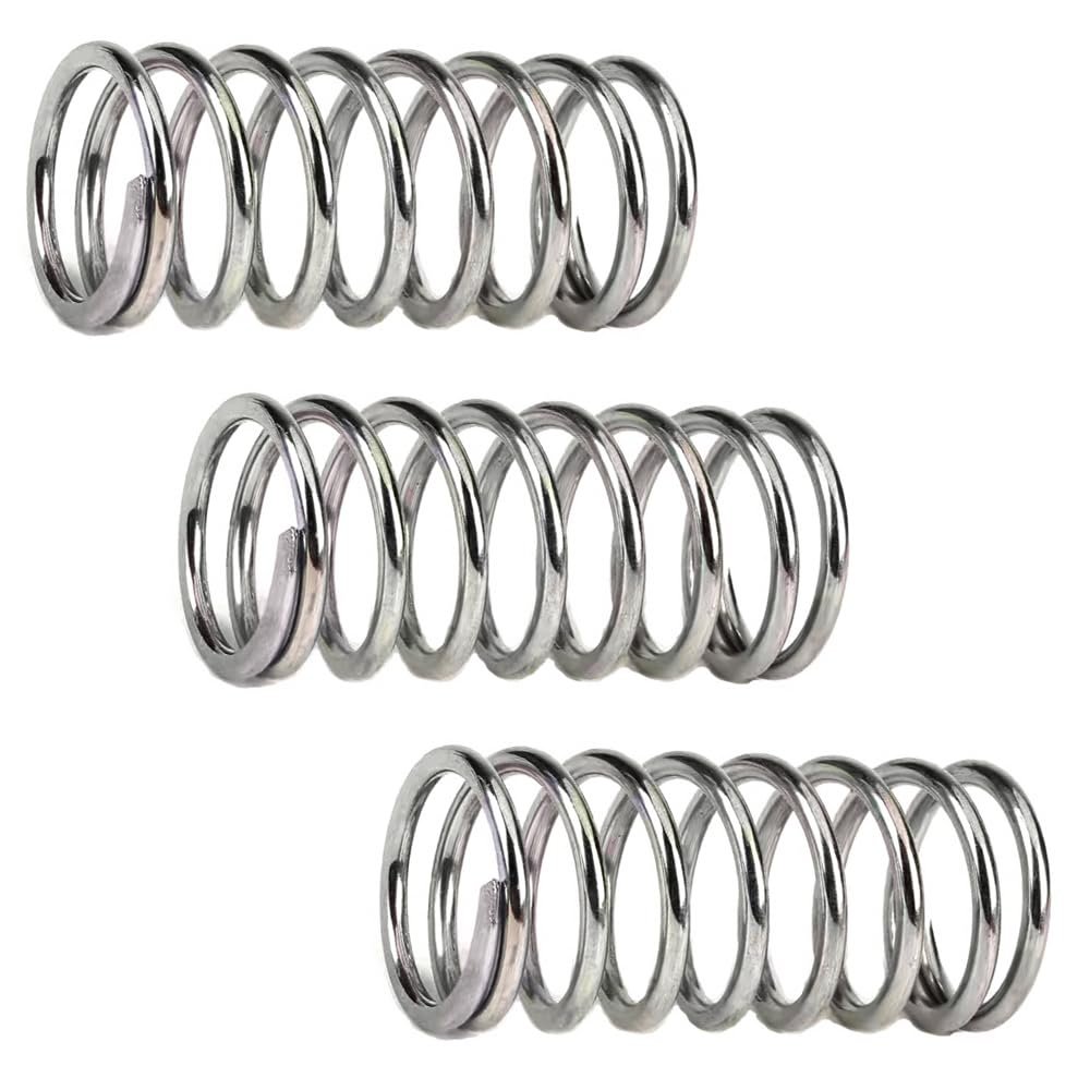 5-Piece 304 Stainless Steel Compression Spring Set, 2.5 mm Wire, 25 mm OD, 30 mm Length