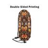 Loussiesd Butterfly Drawstring Gym Sack 30x40 cm, Waterproof Backpack with Leaf Pattern, Moonlit Wildflower Floral Botanical Sports Bag view 4