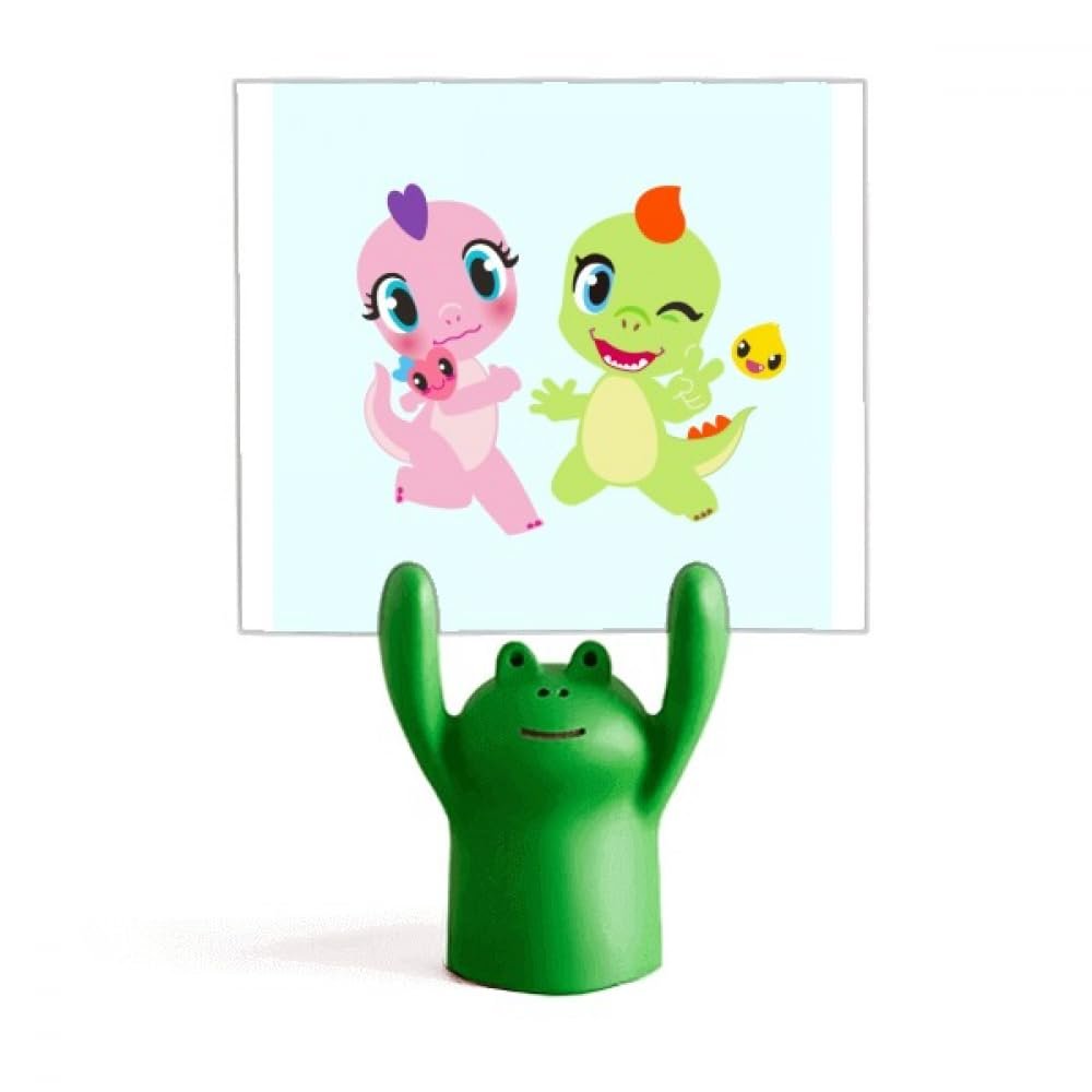 Dinosaur Kingdom "Love You" Memo Holder, Cartoon Frog Stand, Decoration