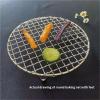 WSQHAO Stainless Steel Round BBQ Grill Mesh with Foot, 15–60 cm (22.5 cm) view 3