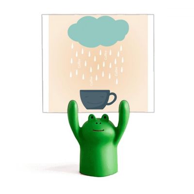 Rain Cloud Cup SLE fweather Memo Holder, Cartoon Frog Stand, Decoration