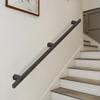 13 ft Wall-Mounted Wrought-Iron Stair Handrail for Indoor and Outdoor Use view 1