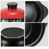 SUNMME 2.5 L Ceramic Soup Pot with Lid, Nonstick, Round, Flower view 4