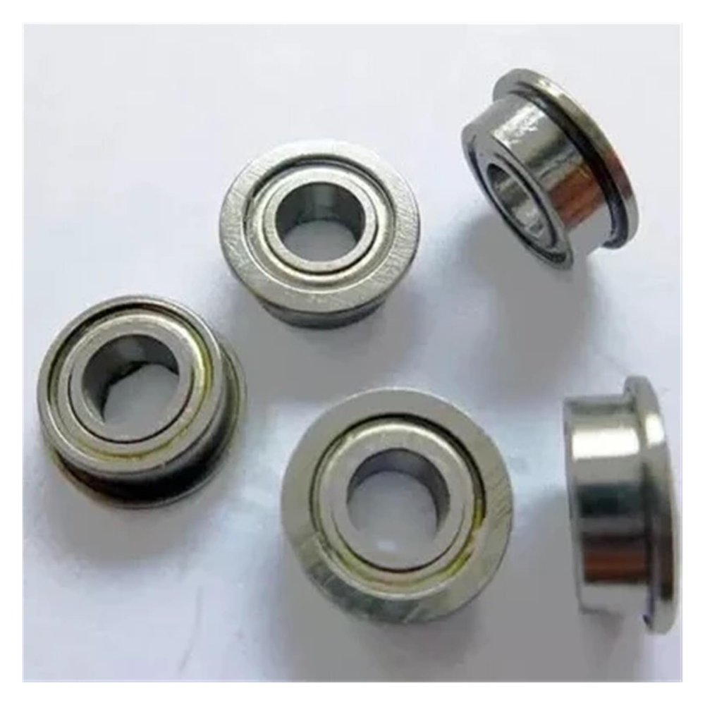 BYLSAGWHT 10-Piece MF63ZZ Shielded Flanged Ball Bearings, 3 x 6 x 2.5 mm