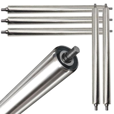 Stainless Steel Non-Powered Conveyor Roller, Replacement Gravity Roller, 100/300/750/1000/1200 mm