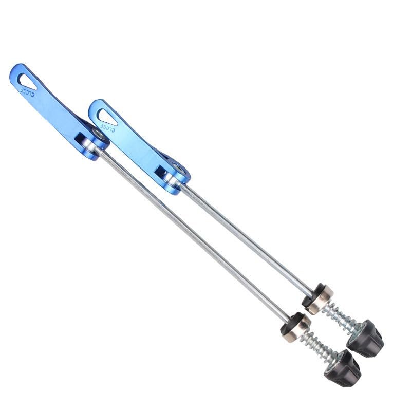 HESHUYAN Lightweight Bicycle Quick-Release Skewers, Front and Rear, Blue